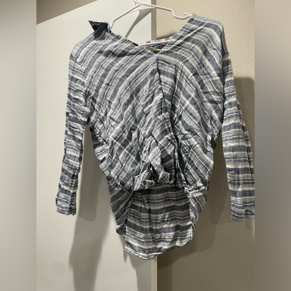 Hollister blue and white womens shirt size small